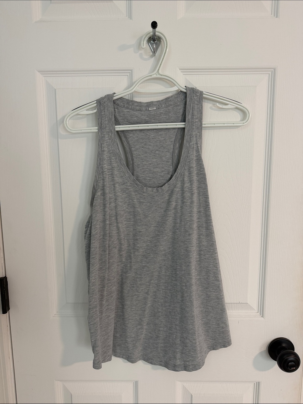 Lululemon Grey Scoop Neck Tank Top